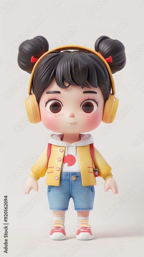 Professional 3D character model of a host holding a microphone, set against a white background. This engaging design captures the essence of broadcasting and presentation, making it ideal for projects Professional 3D character model of a host holding a microphone, set against a white background. This engaging design captures the essence of broadcasting and presentation, making it ideal for projects