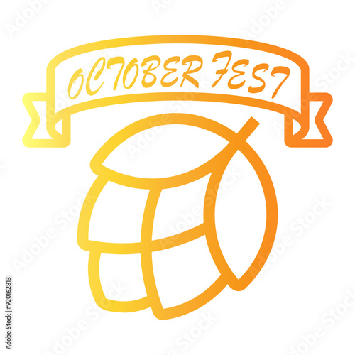 octoberfest Line Gradient Icon