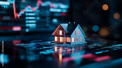 A house model represents the merging of real estate with technology and financial analysis.