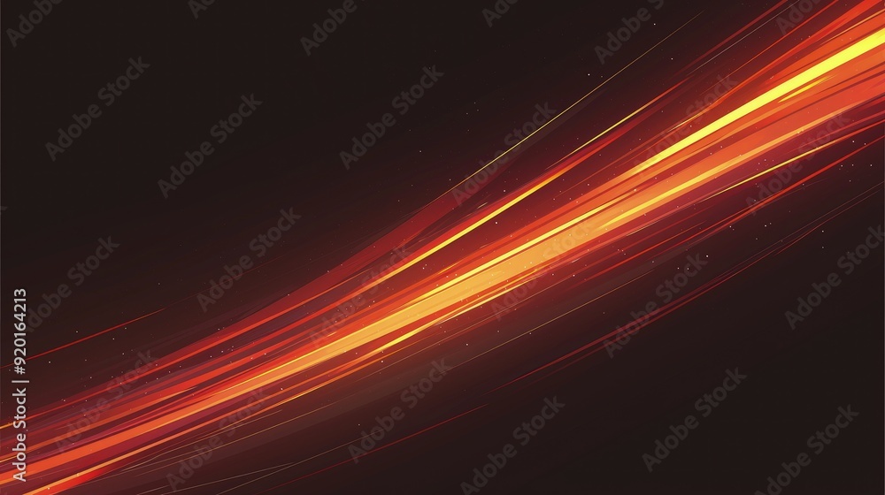 Abstract Background with Red and Yellow Lines Abstract Background with Red and Yellow Lines