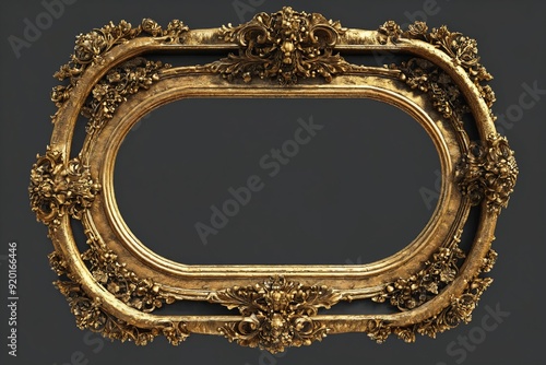 Golden Frame with Intricate Designs