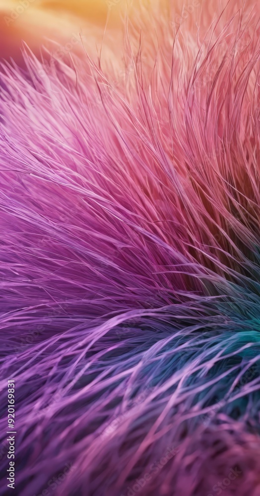 Fototapeta premium close up purple and blue feather