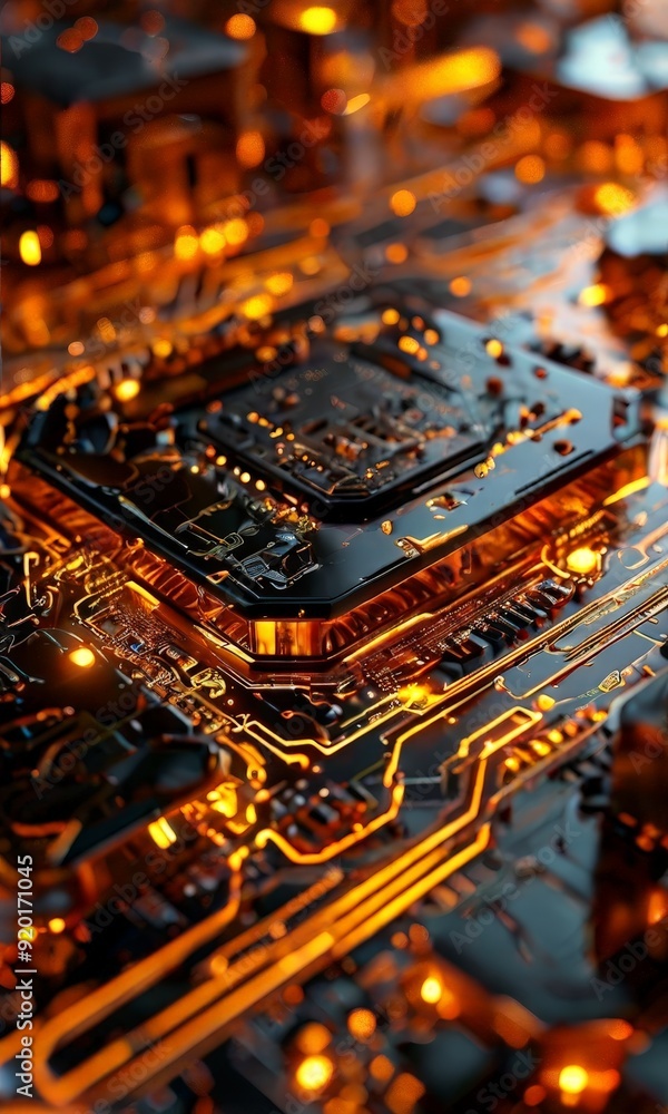 close up computer processor close up computer processor