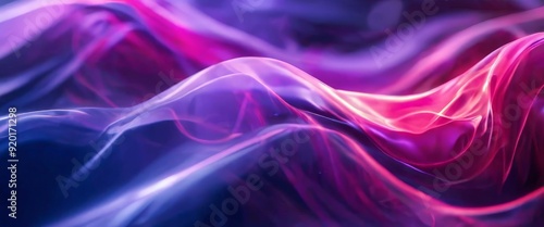 Wallpaper Mural pink and blue wave smoke Torontodigital.ca