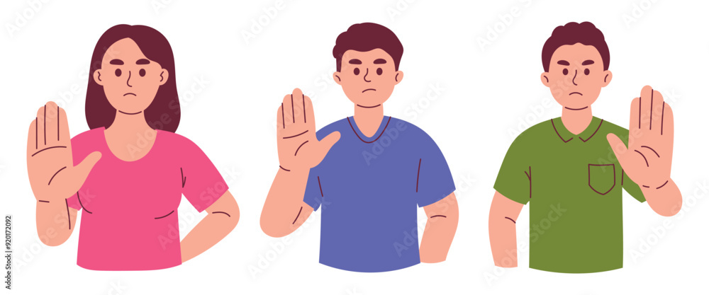 Man Showing No Gesture Refusing Man Showing No Gesture Refusing