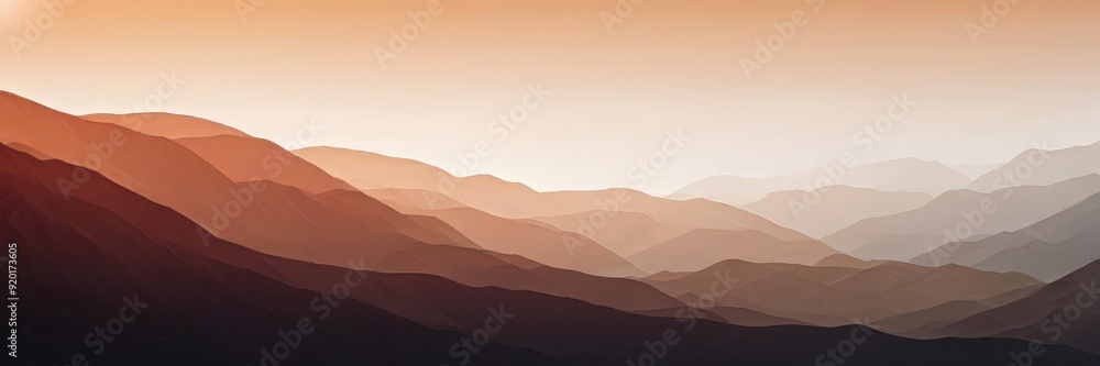mountain range with sunset in the background mountain range with sunset in the background