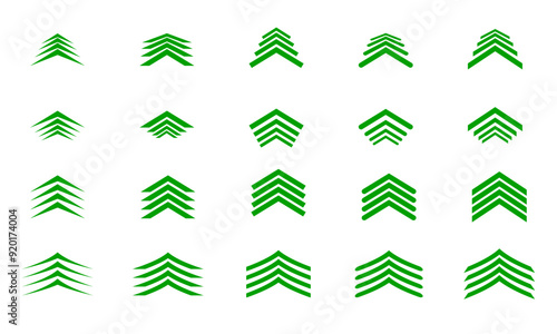 arrows vector up button with upward direction, arrow upwards icon, set of pointing symbol vectors for graphics design object or as navigation on app and web illustration. isolated.