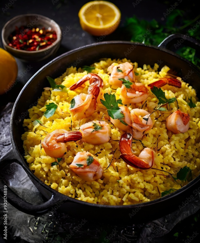 pan shrimp and rice with lemons pan shrimp and rice with lemons