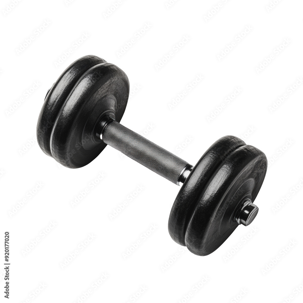 PNG Black adjustable dumbbell on a white background PNG Black adjustable dumbbell on a white background