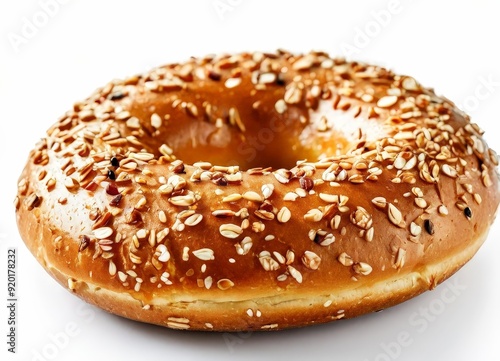 bagel with sesame and sesame seeds