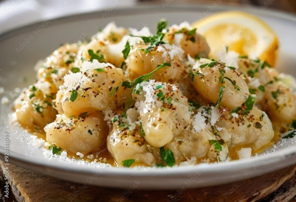 plate pasta with lemon and parise plate pasta with lemon and parise