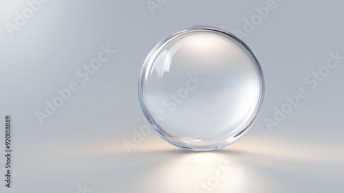 crystal ball on white background