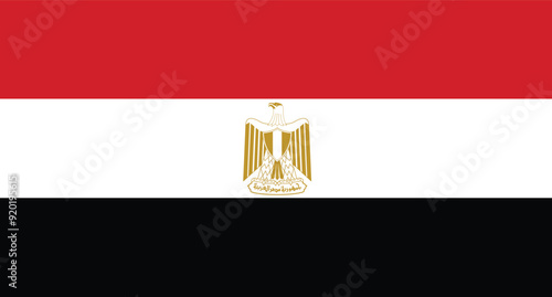National Flag of Egypt vector design and illustration , Digital graphics and illustration
