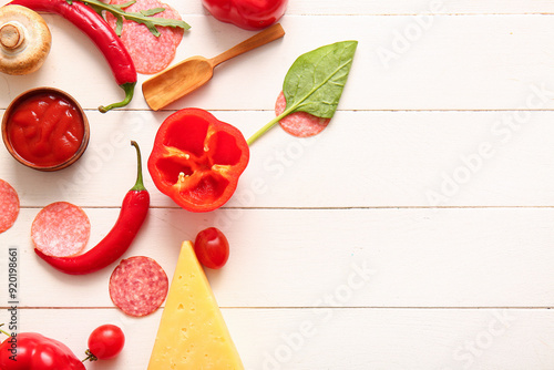 Different ingredients for p...