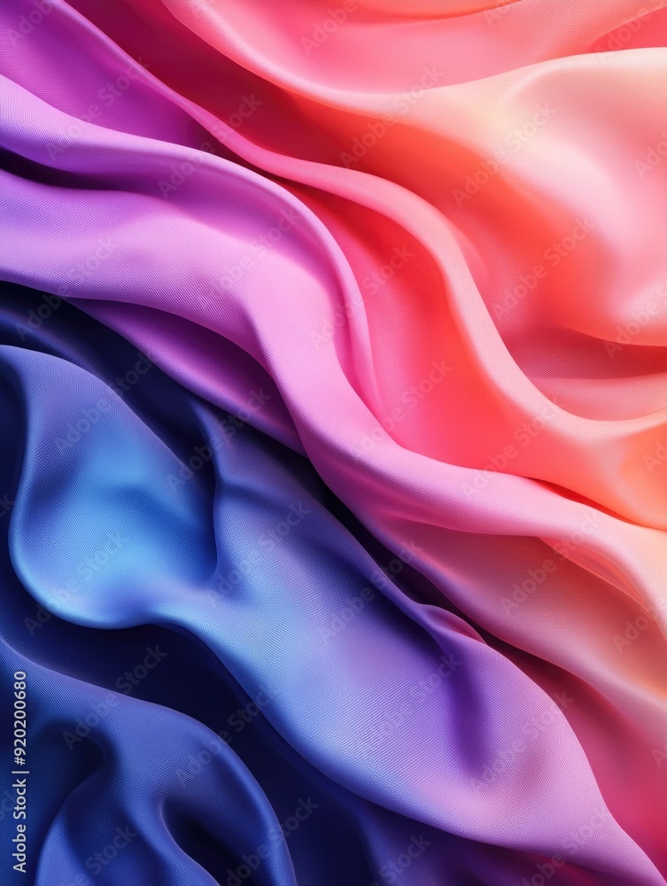 Obraz premium Organic gradient filled forms with shimmering metallic highlights create a luxurious and modern abstract art design This digital features a captivating blend of shapes colors