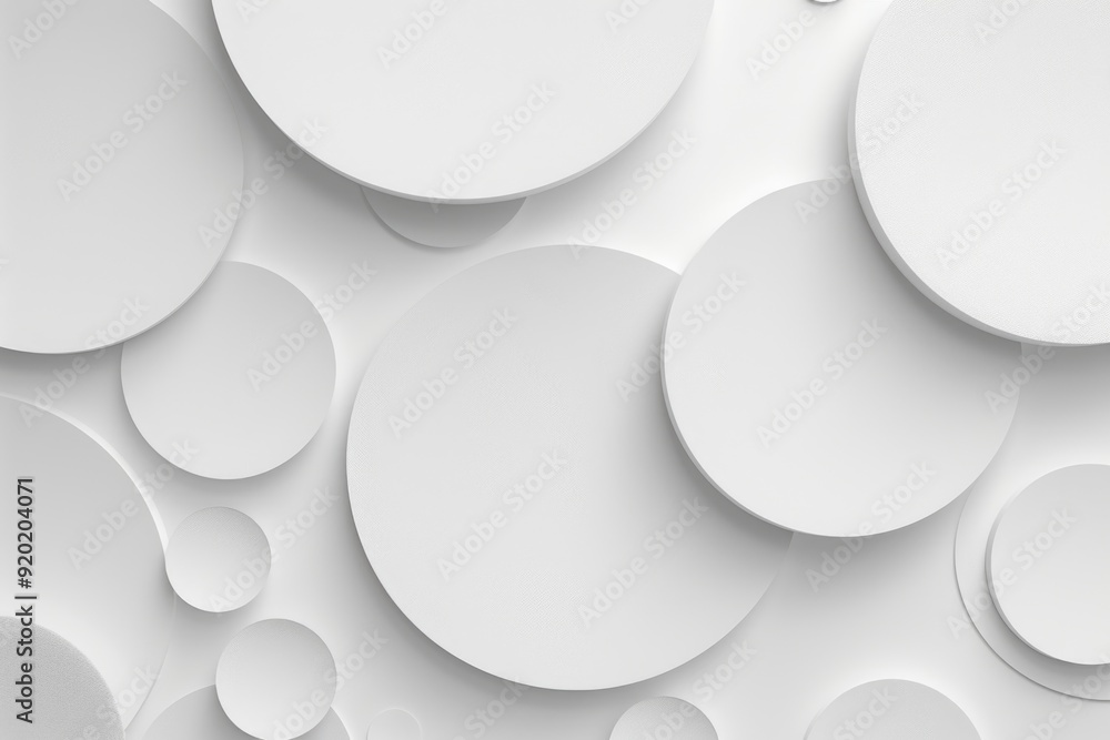 White circles on a wall, perfect for background or texture image