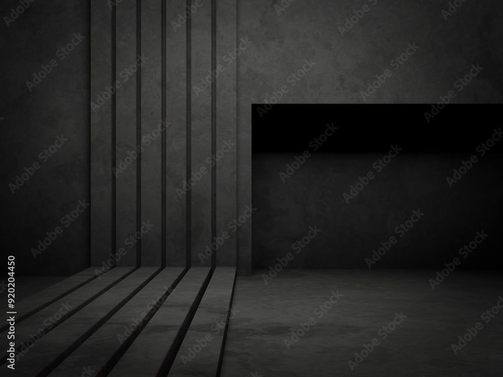 Concrete wall background. Geometric cement podium. Concrete wall background. Geometric cement podium.