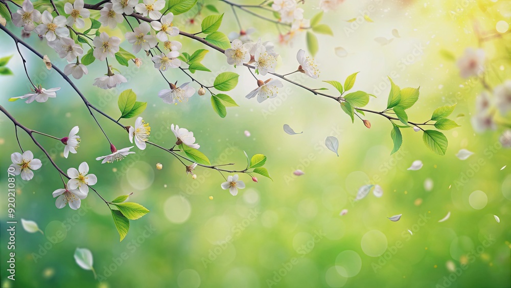 Immerse yourself in a spring wind scene of leaves and blossoms in motion, spring, wind, scene, leaves, blossoms, motion Immerse yourself in a spring wind scene of leaves and blossoms in motion, spring, wind, scene, leaves, blossoms, motion