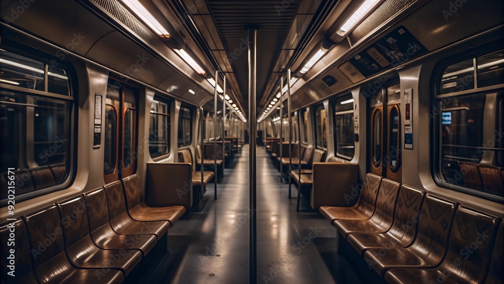 iside of a metro train iside of a metro train