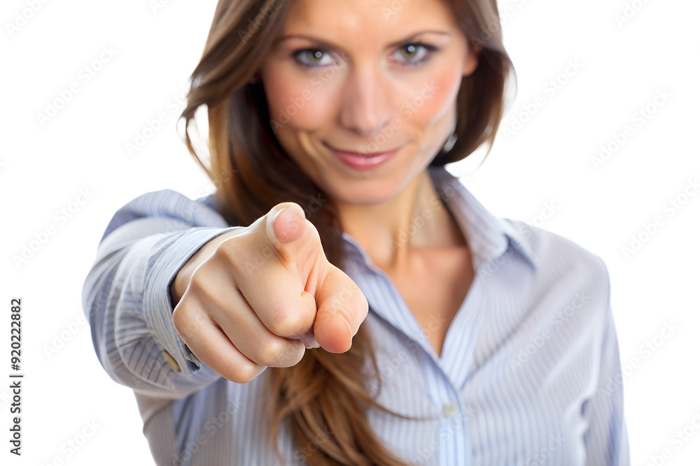 close-up A hand's women pointing isolated on transparent background close-up A hand's women pointing isolated on transparent background
