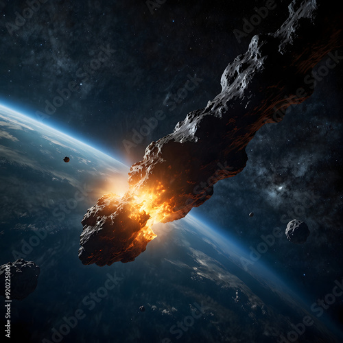 asteroid in space