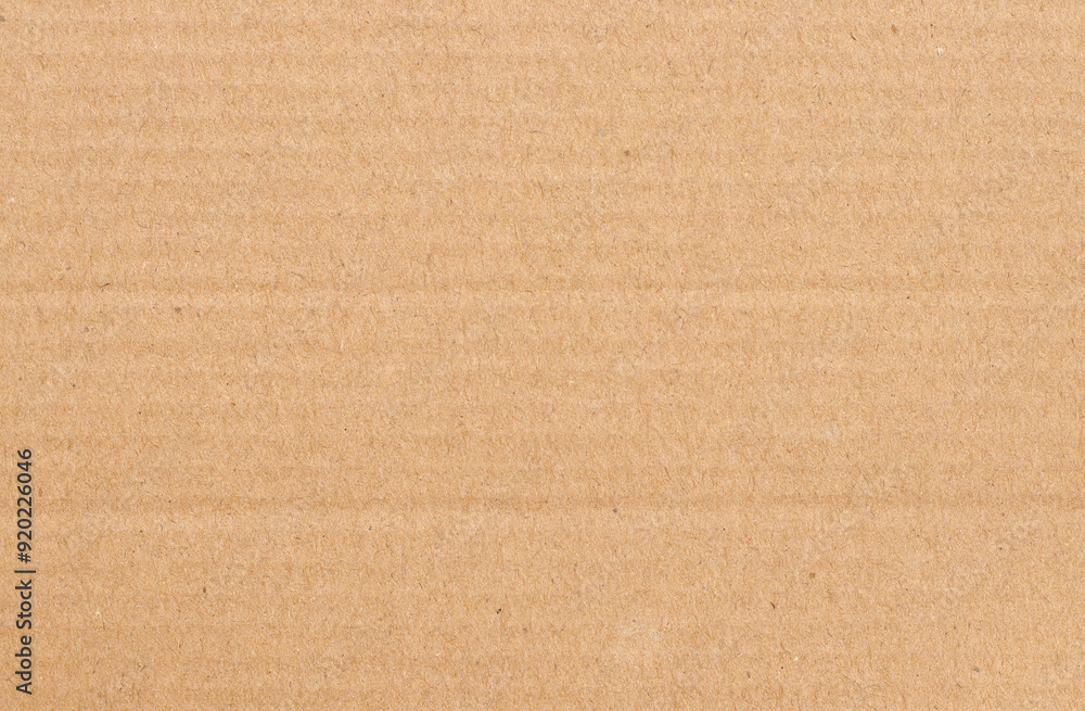 Fototapeta premium Brown cardboard sheet abstract background, texture of recycle paper box in old vintage pattern for design art work.