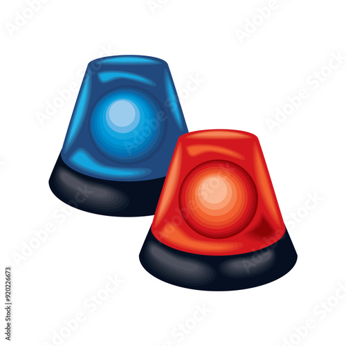police siren car light flashers