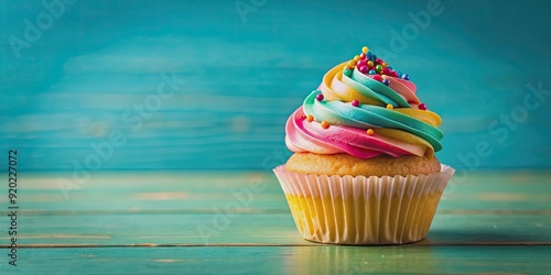 Colorful and tasty  of a cupcake, cupcake, colorful, tasty, dessert, sweet, bakery, food, pastry, celebration, confectionery