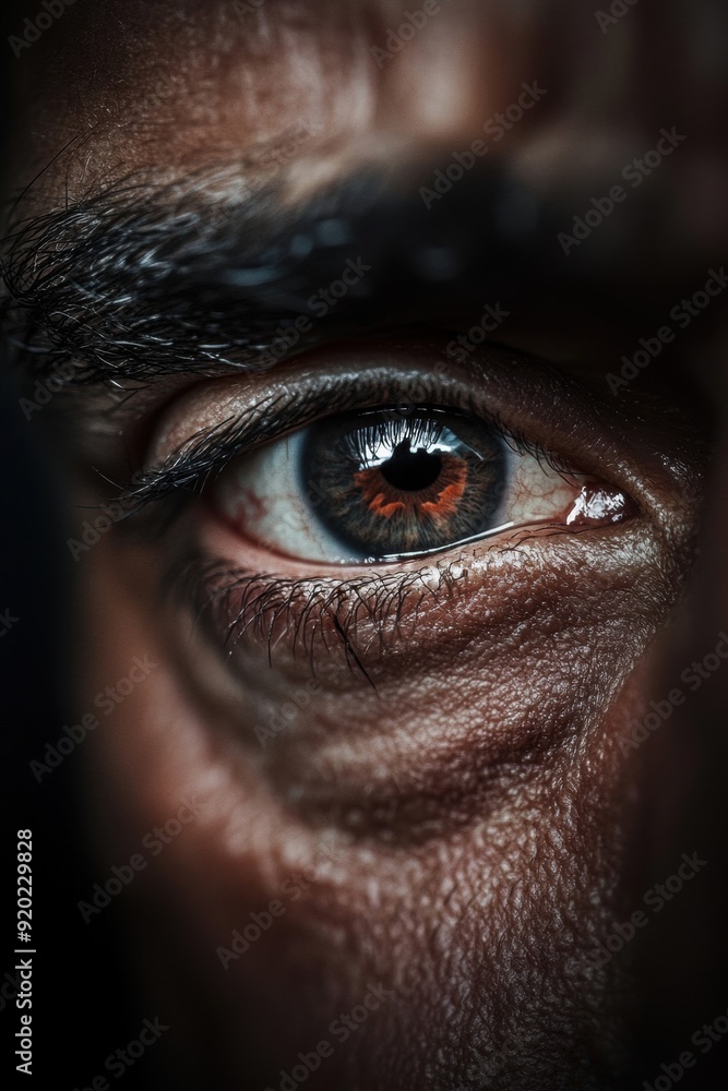A close-up of tired eyes with dark circles against a monochrome background reflects deep fatigue, sleepiness, and mental strain. A close-up of tired eyes with dark circles against a monochrome background reflects deep fatigue, sleepiness, and mental strain.