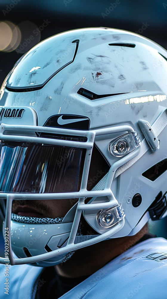 White football helmet White football helmet