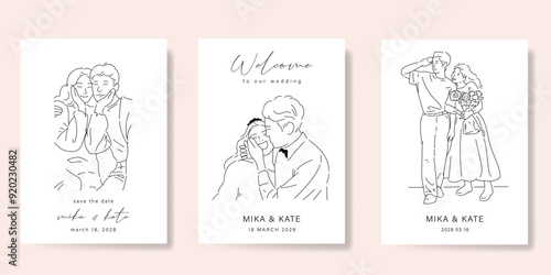 Fotografía Elegant wedding invitation card background vector