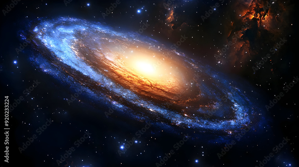 A stunning depiction of a galaxy, showcasing cosmic beauty and vastness.