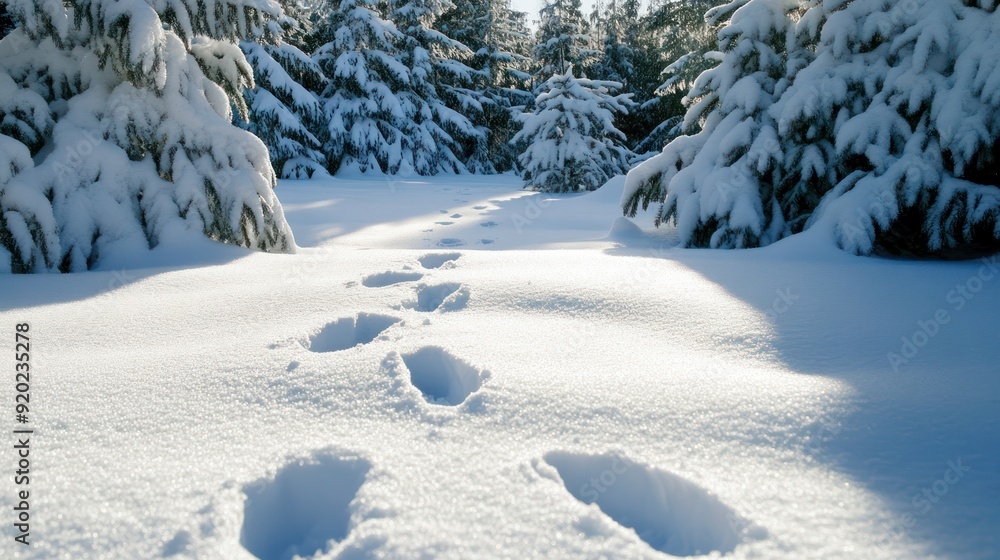 Footprints in the Snow Footprints in the Snow