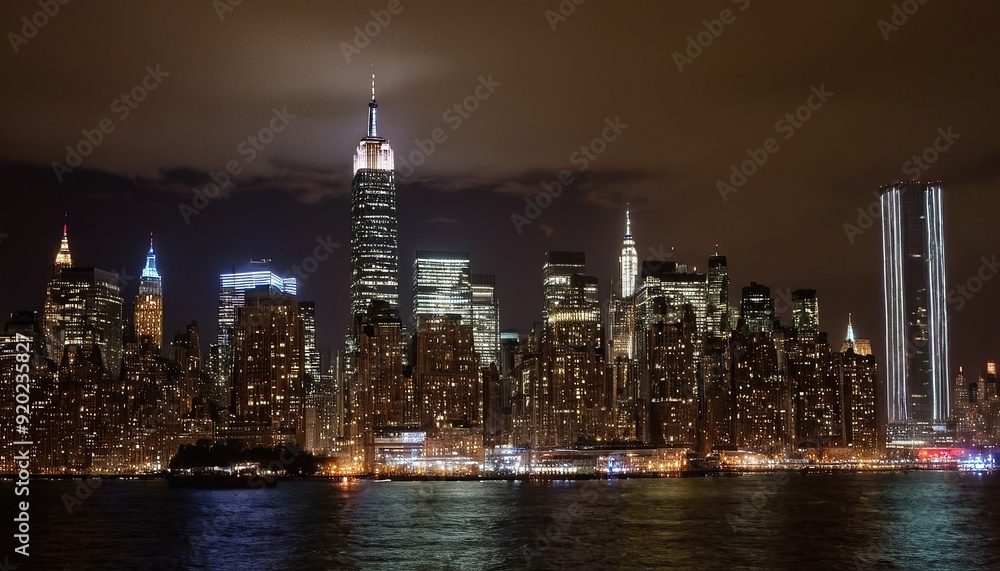 Obraz premium Midtown Manhattan skyline during Christmas time21