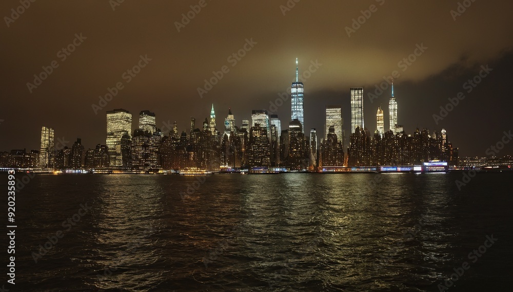 Fototapeta premium Midtown Manhattan skyline during Christmas time13