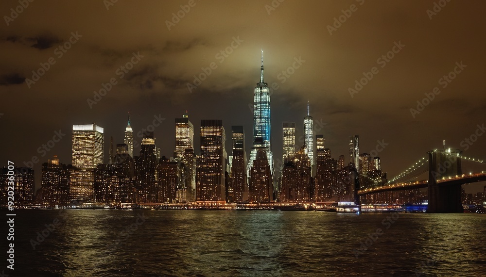 Obraz premium Midtown Manhattan skyline during Christmas time 1