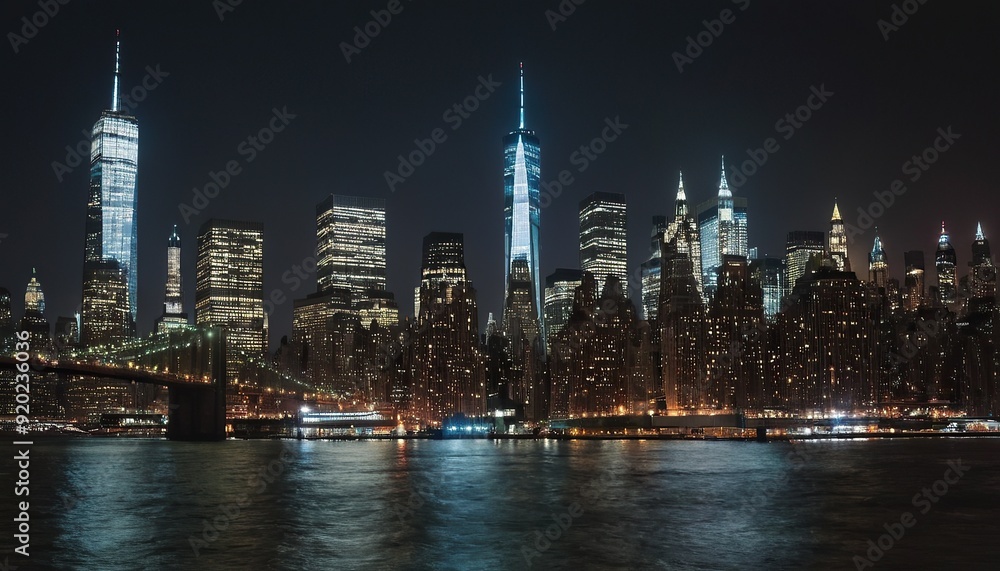 Lower Manhattan skyline during the blue hour with Hudson River in the foreground 19 Lower Manhattan skyline during the blue hour with Hudson River in the foreground 19