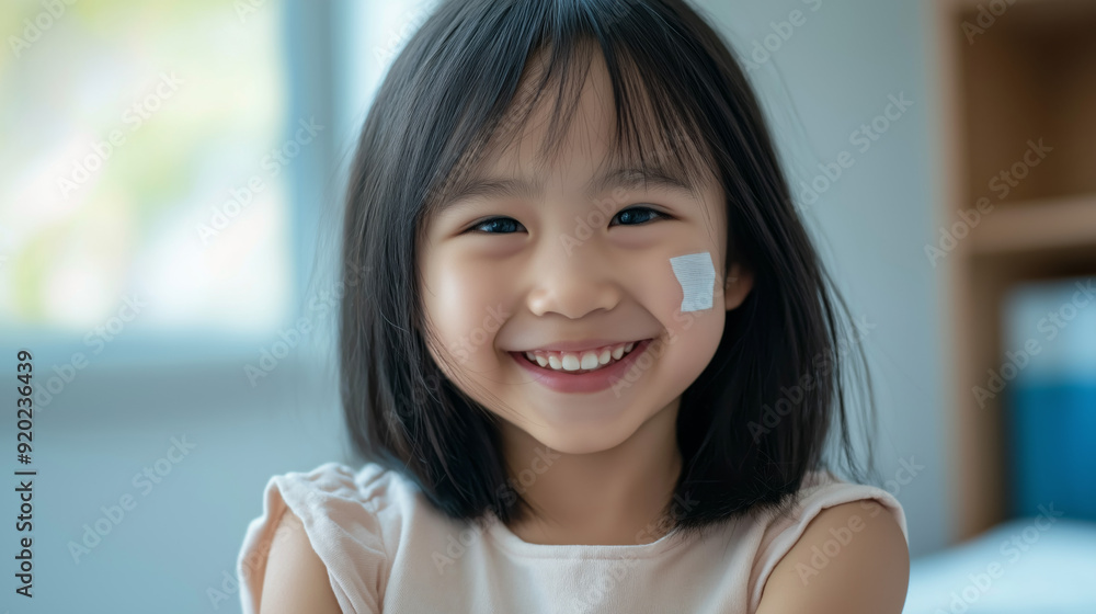 Portrait of a smiling little girl with a cheerful expression Portrait of a smiling little girl with a cheerful expression