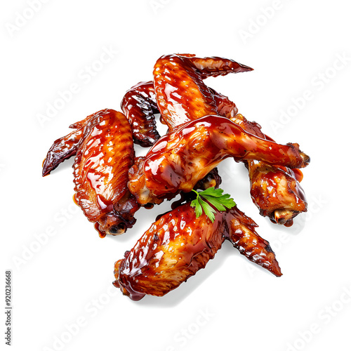 Hot and Spicy Barbecue Chicken Wings with Tangy Sauce