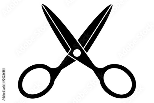 Scissors icon, collection scissors vector silhouette