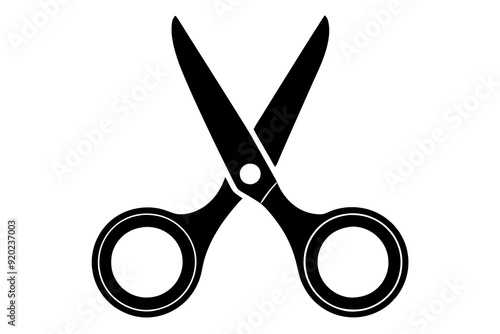 Scissors icon, collection scissors vector silhouette