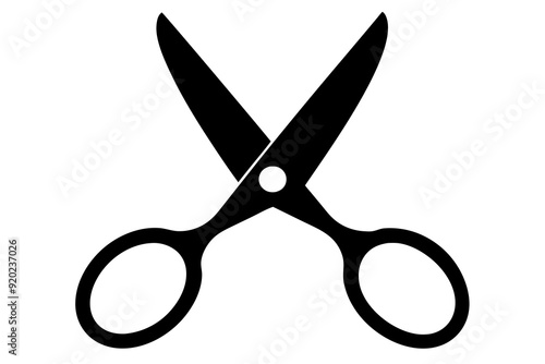 Scissors icon, collection scissors vector silhouette