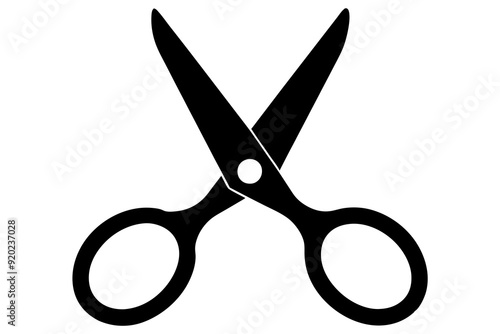 Scissors icon, collection scissors vector silhouette