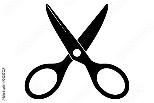 Scissors icon, collection scissors vector silhouette