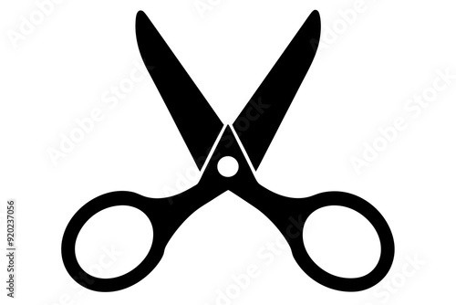 Scissors icon, collection scissors vector silhouette