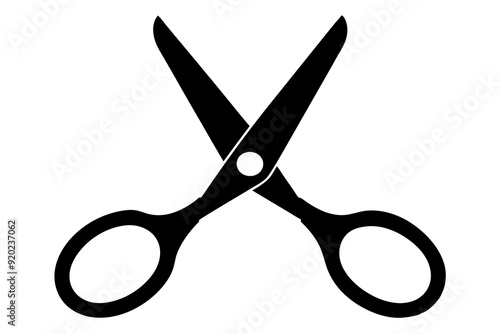 Scissors icon, collection scissors vector silhouette