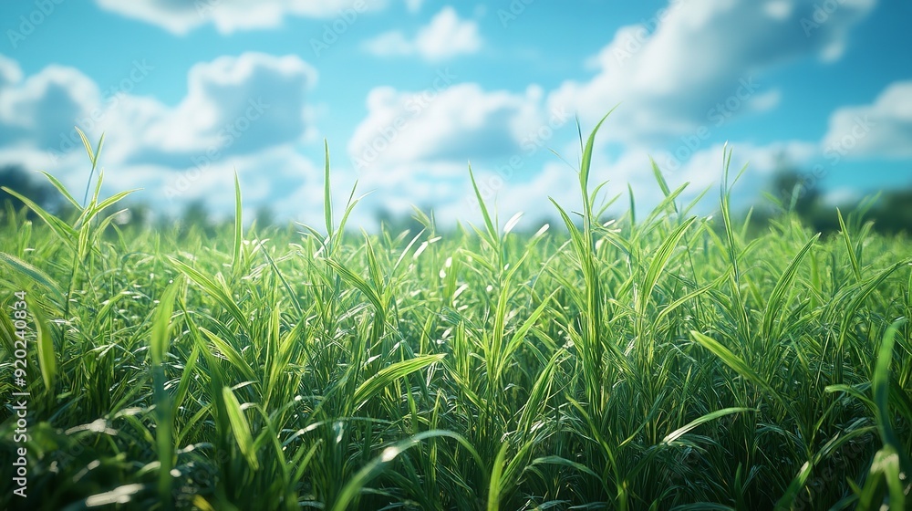 Obraz premium Focused on grass to represent relaxation concept