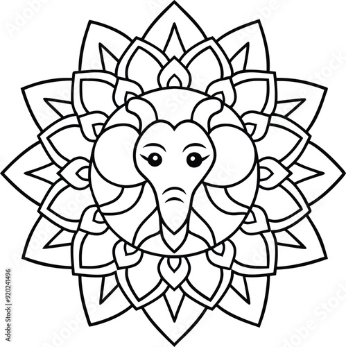 a-mandala-elephant-coloring-page-with-no-color