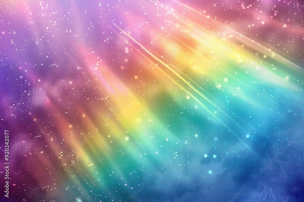 Fototapeta premium Vibrant Rainbow Delight. Colorful background with high detail