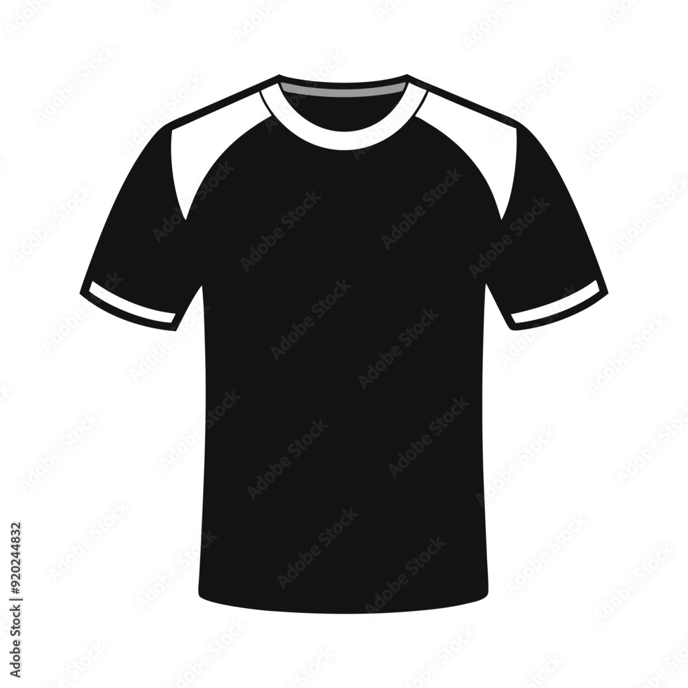 Art & Illustration Black and White Short Sleeve Sports T-Shirt Design, Athletic Shirt Template, Blank Activewear Mockup Art & Illustration Black and White Short Sleeve Sports T-Shirt Design, Athletic Shirt Template, Blank Activewear Mockup